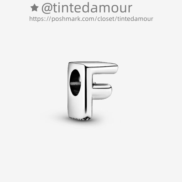 Pandora Letter F Alphabet Charm - Picture 1 of 2